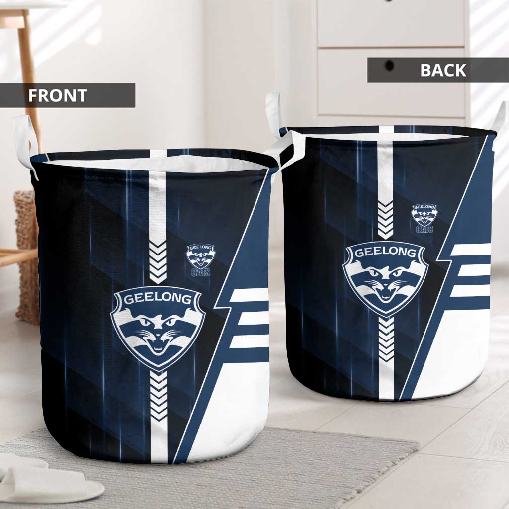 Geelong Cats Laundry Basket Modern Geometric Sports Graphic Style