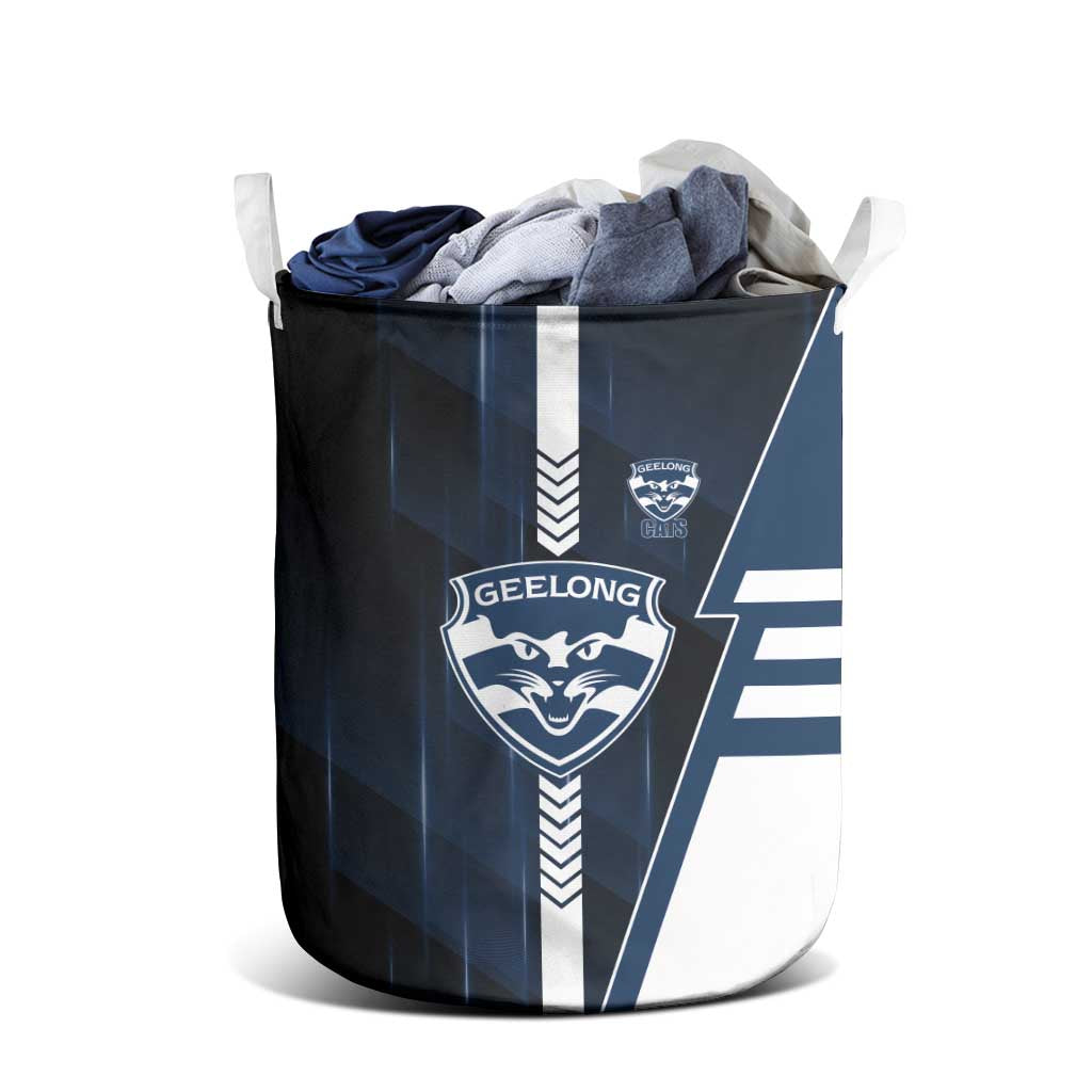 Geelong Cats Laundry Basket Modern Geometric Sports Graphic Style