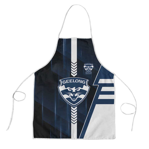 Geelong Cats Apron Modern Geometric Sports Graphic Style
