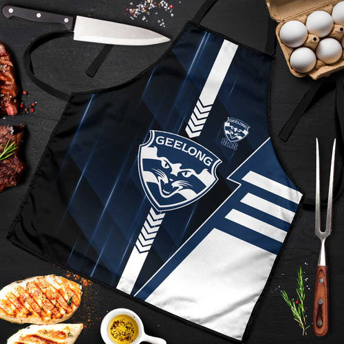 Geelong Cats Apron Modern Geometric Sports Graphic Style