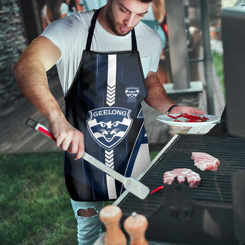 Geelong Cats Apron Modern Geometric Sports Graphic Style