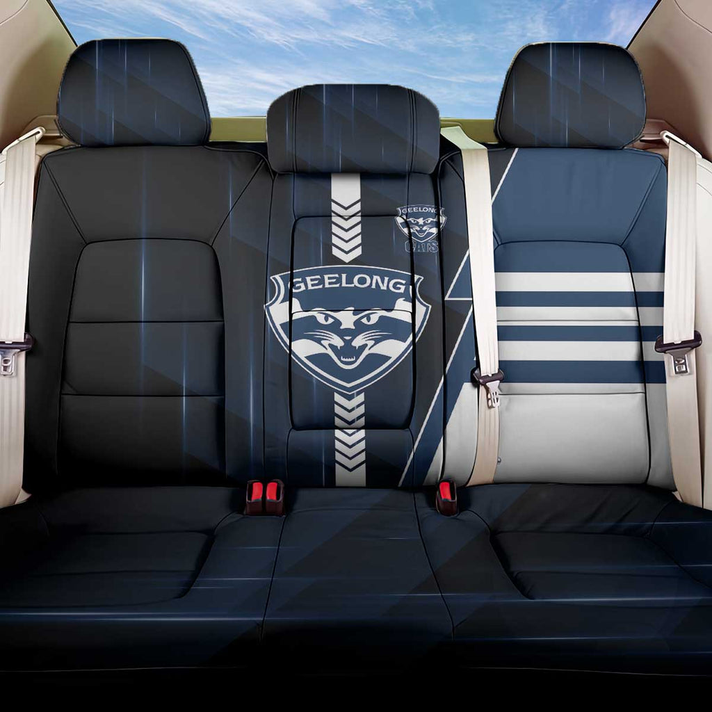 Geelong Cats Back Car Seat Cover Modern Geometric Sports Graphic Style