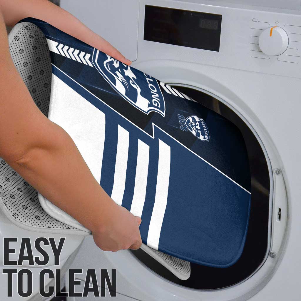 Geelong Cats Bathroom Set Modern Geometric Sports Graphic Style