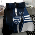 Geelong Cats Bedding Set Modern Geometric Sports Graphic Style