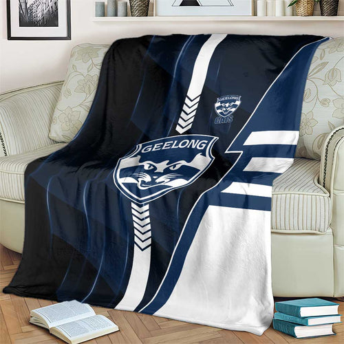 Geelong Cats Blanket Modern Geometric Sports Graphic Style