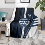 Geelong Cats Blanket Modern Geometric Sports Graphic Style