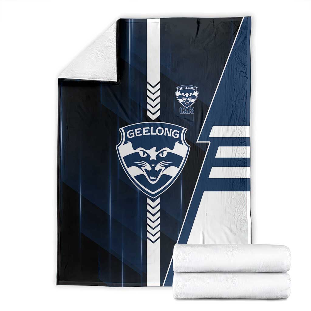 Geelong Cats Blanket Modern Geometric Sports Graphic Style