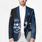 Personalized Geelong Cats Blazer Modern Geometric Sports Graphic Style