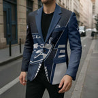 Personalized Geelong Cats Blazer Modern Geometric Sports Graphic Style