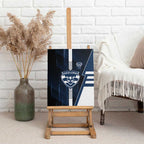 Geelong Cats Canvas Wall Art Modern Geometric Sports Graphic Style