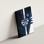 Geelong Cats Canvas Wall Art Modern Geometric Sports Graphic Style