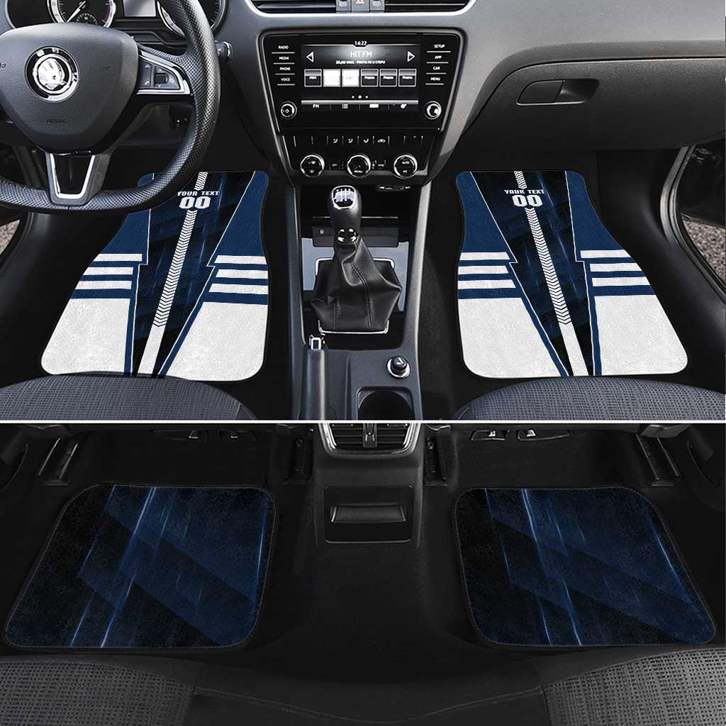 Personalized Geelong Cats Car Mats Modern Geometric Sports Graphic Style