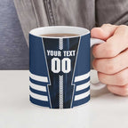 Personalized Geelong Cats Ceramic Mug Modern Geometric Sports Graphic Style