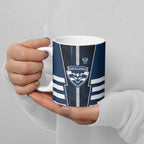 Personalized Geelong Cats Ceramic Mug Modern Geometric Sports Graphic Style
