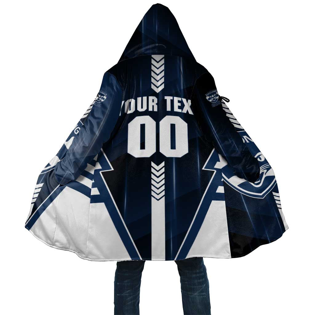 Personalized Geelong Cats Cloak Modern Geometric Sports Graphic Style