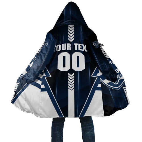 Personalized Geelong Cats Cloak Modern Geometric Sports Graphic Style