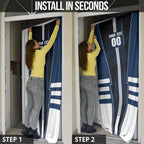 Personalized Geelong Cats Door Cover Modern Geometric Sports Graphic Style