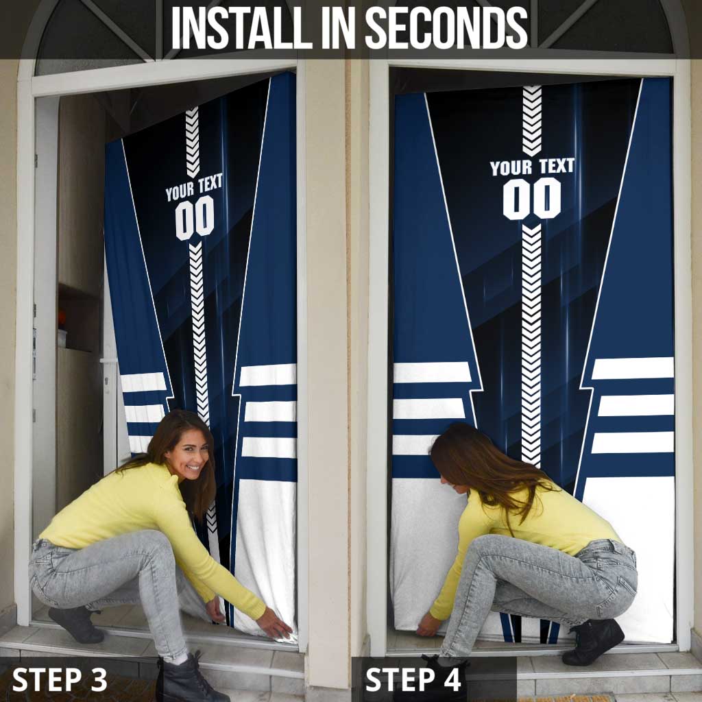 Personalized Geelong Cats Door Cover Modern Geometric Sports Graphic Style