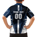 Personalized Geelong Cats Family Matching Summer Maxi Dress and Hawaiian Shirt Modern Geometric Sports Graphic Style