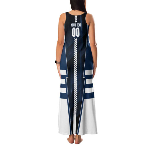 Personalized Geelong Cats Family Matching Tank Maxi Dress and Hawaiian Shirt Modern Geometric Sports Graphic Style