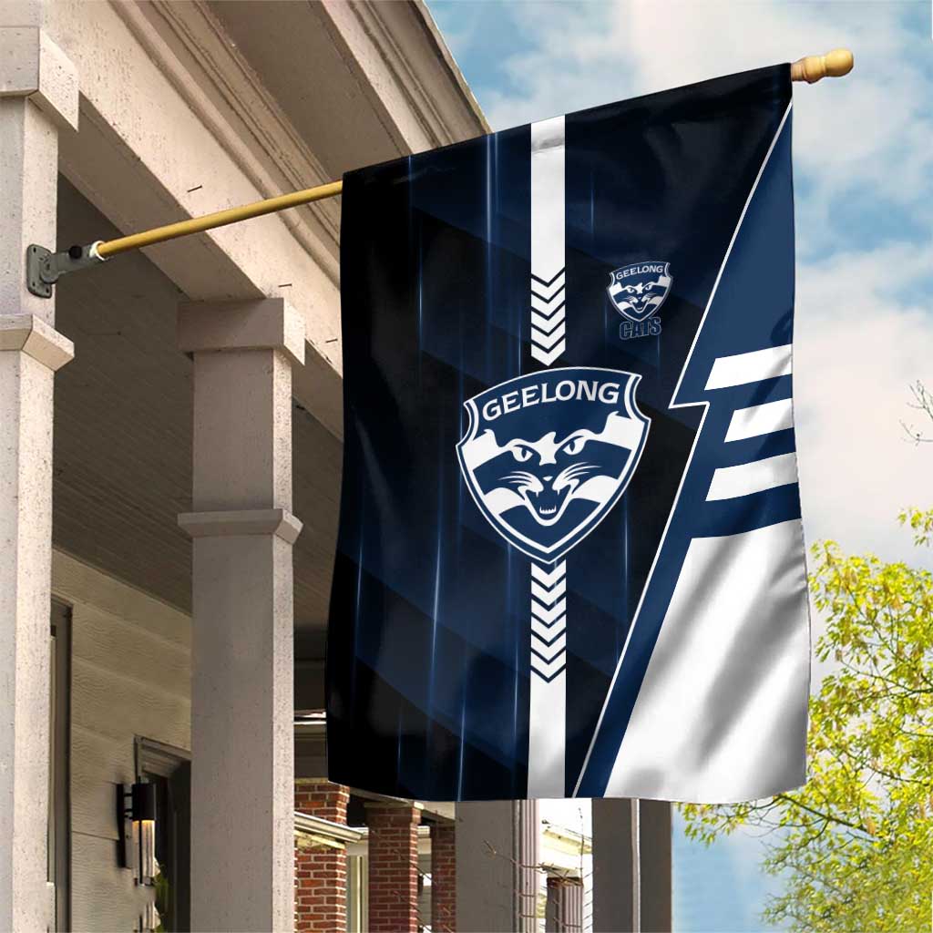 Geelong Cats Garden Flag Modern Geometric Sports Graphic Style