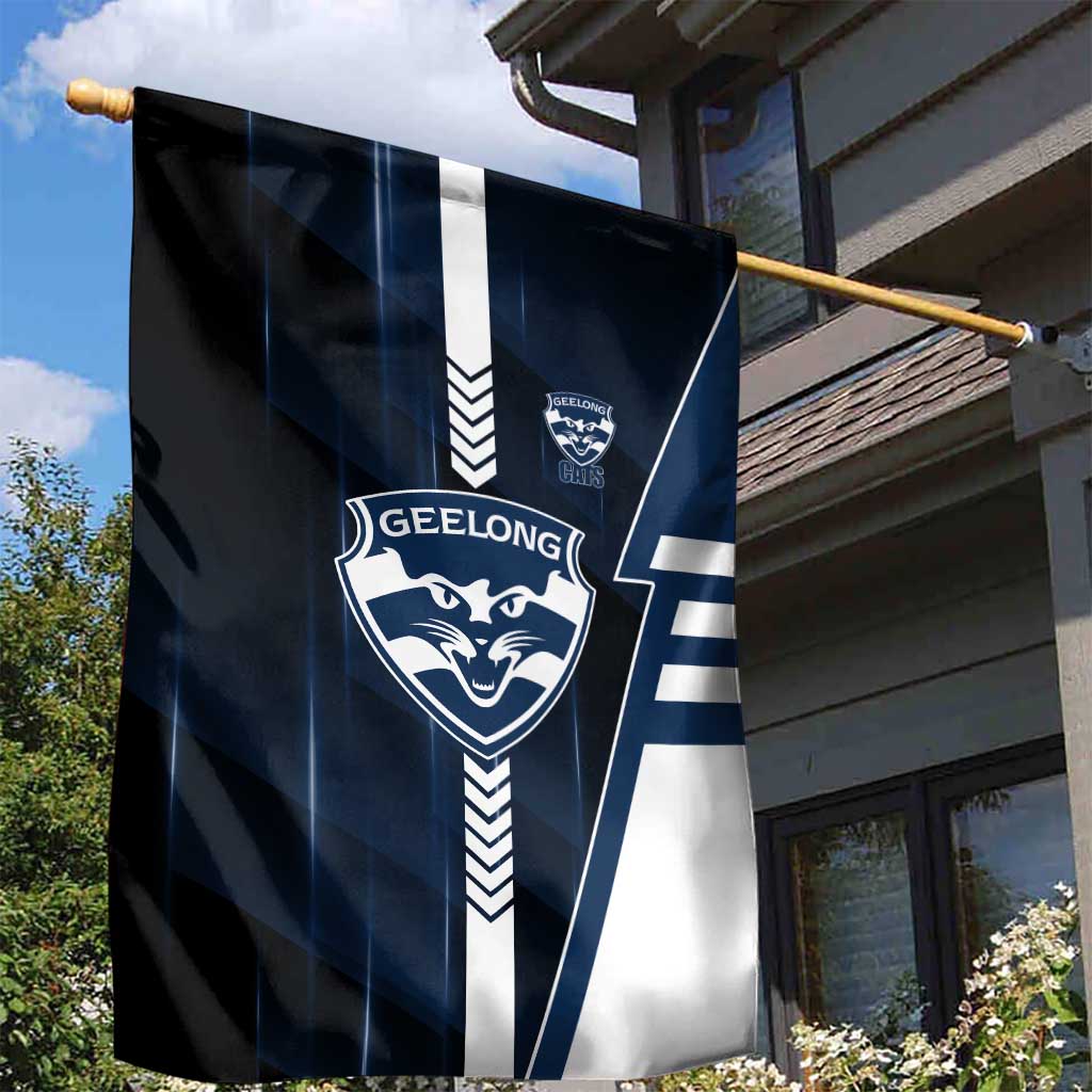 Geelong Cats Garden Flag Modern Geometric Sports Graphic Style