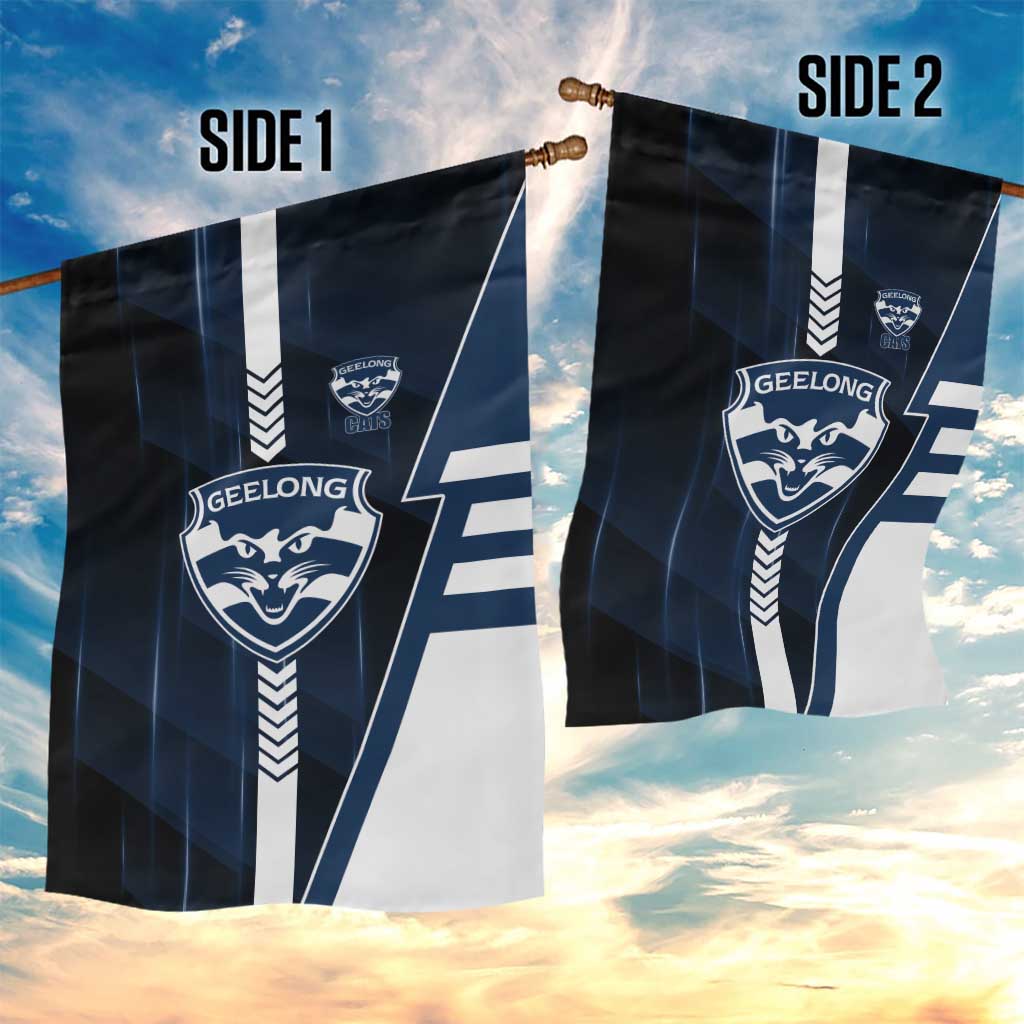 Geelong Cats Garden Flag Modern Geometric Sports Graphic Style