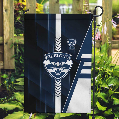 Geelong Cats Garden Flag Modern Geometric Sports Graphic Style