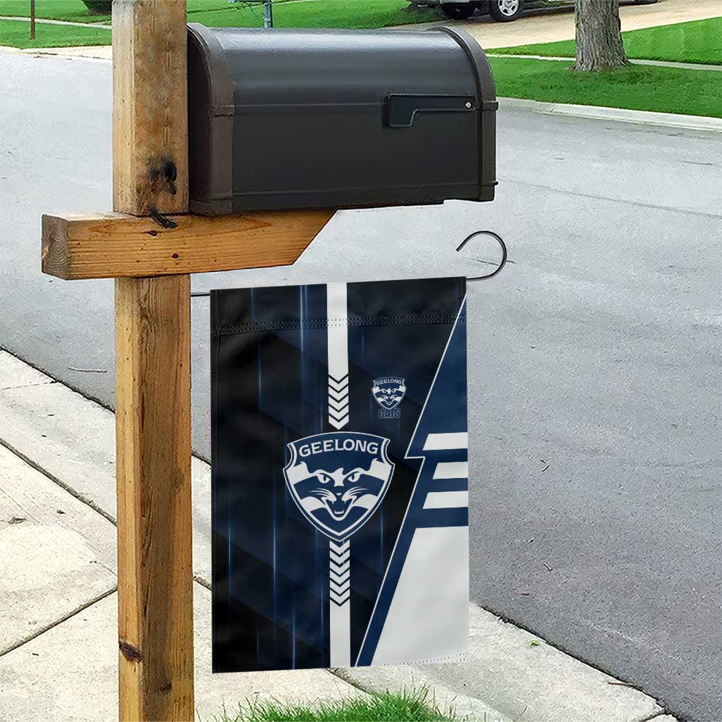 Geelong Cats Garden Flag Modern Geometric Sports Graphic Style