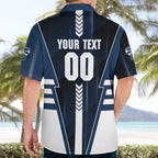 Personalized Geelong Cats Hawaiian Shirt Modern Geometric Sports Graphic Style