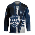 Personalized Geelong Cats Hockey Jersey Modern Geometric Sports Graphic Style
