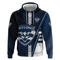 Personalized Geelong Cats Hoodie Modern Geometric Sports Graphic Style