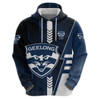 Personalized Geelong Cats Hoodie Modern Geometric Sports Graphic Style