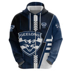 Personalized Geelong Cats Hoodie Modern Geometric Sports Graphic Style
