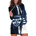 Personalized Geelong Cats Hoodie Dress Modern Geometric Sports Graphic Style