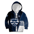 Personalized Geelong Cats Kid Hoodie Modern Geometric Sports Graphic Style