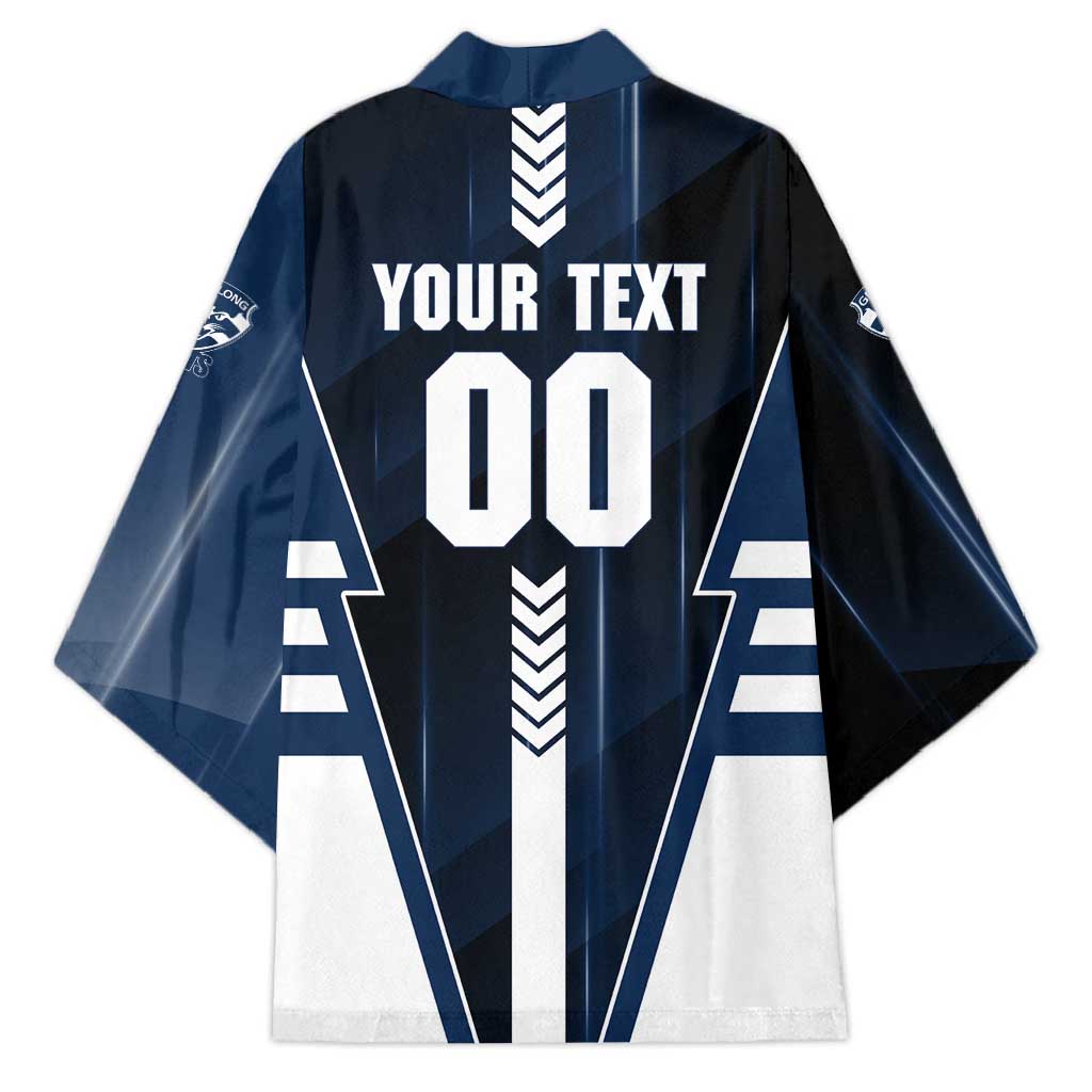 Personalized Geelong Cats Kimono Modern Geometric Sports Graphic Style