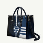 Geelong Cats Leather Bag Modern Geometric Sports Graphic Style