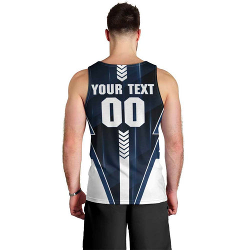 Personalized Geelong Cats Men Tank Top Modern Geometric Sports Graphic Style
