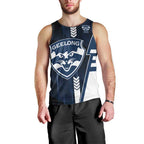 Personalized Geelong Cats Men Tank Top Modern Geometric Sports Graphic Style