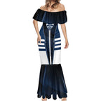 Personalized Geelong Cats Mermaid Dress Modern Geometric Sports Graphic Style
