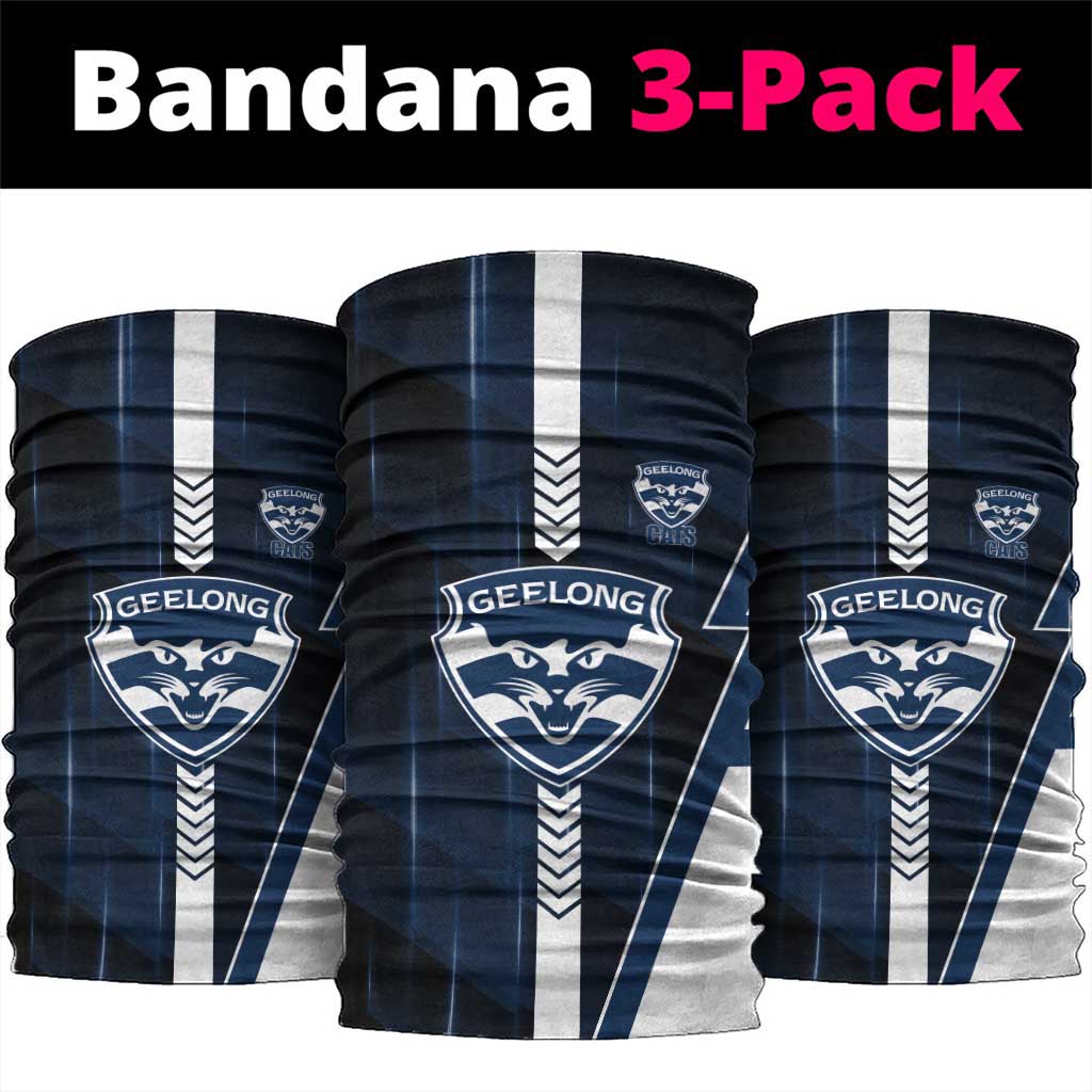 Geelong Cats Neck Gaiter Modern Geometric Sports Graphic Style
