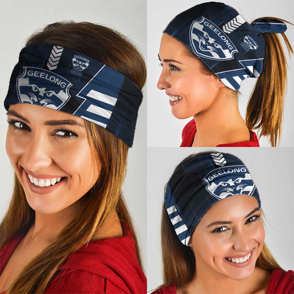 Geelong Cats Neck Gaiter Modern Geometric Sports Graphic Style