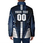 Personalized Geelong Cats Padded Jacket Modern Geometric Sports Graphic Style