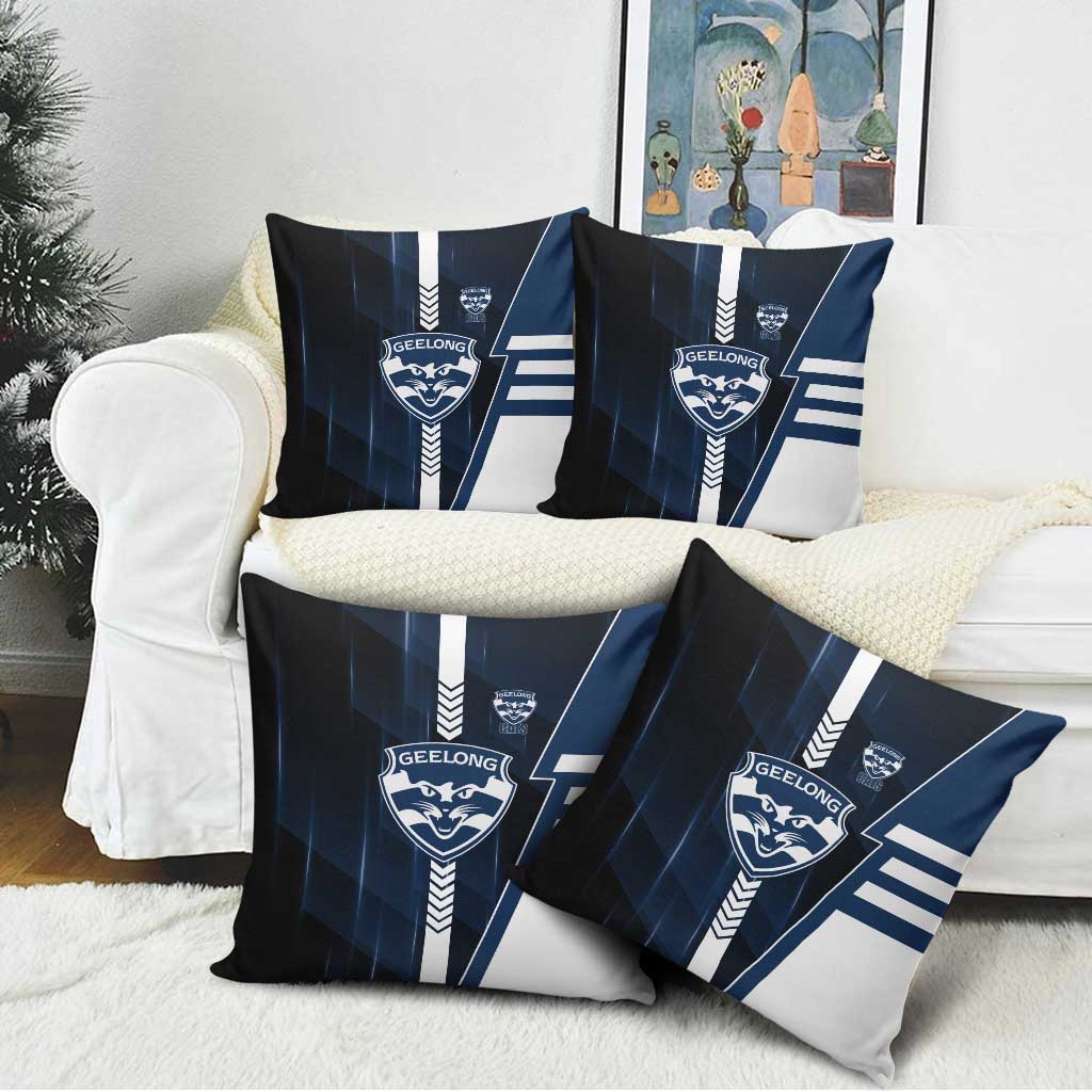 Geelong Cats Pillow Cover Modern Geometric Sports Graphic Style