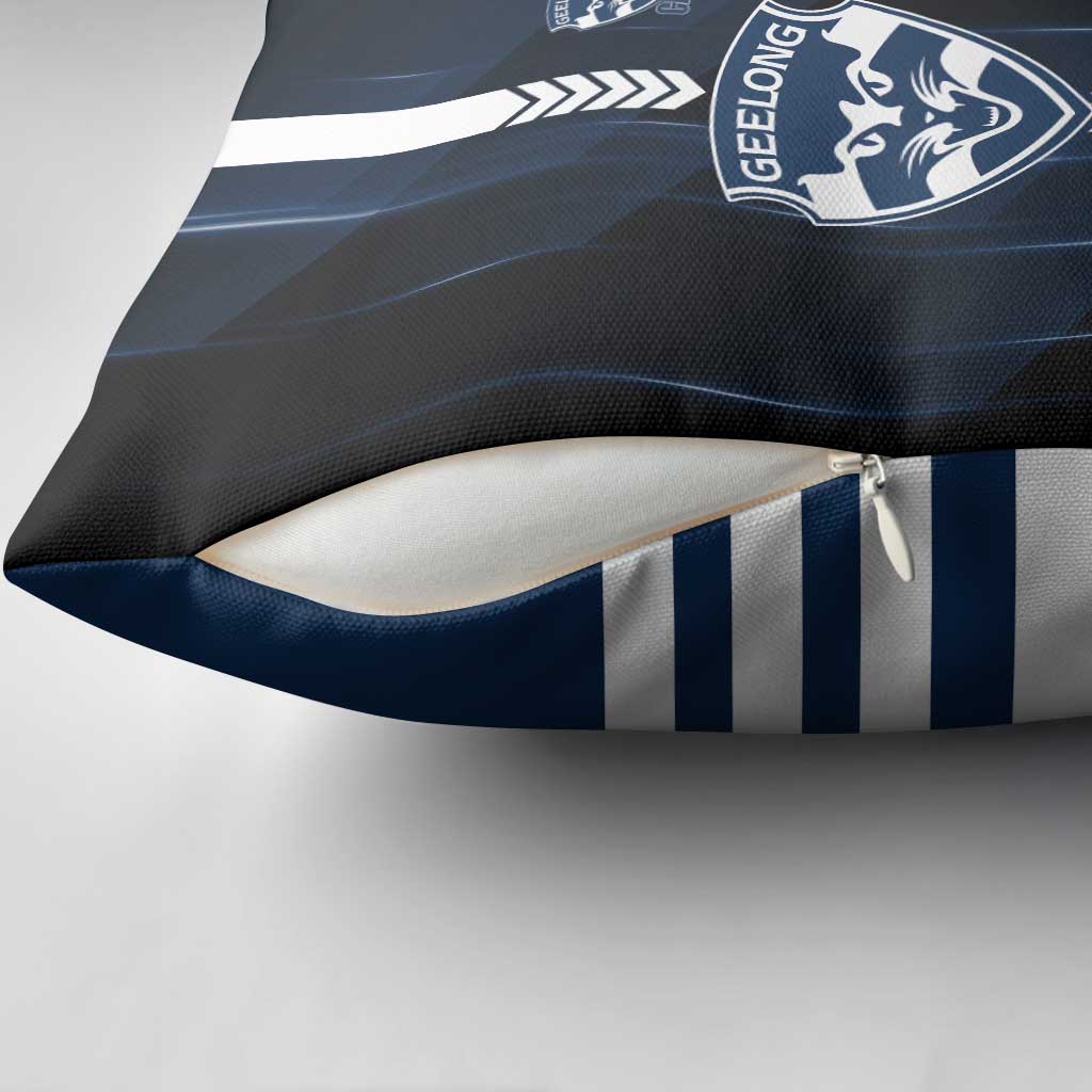 Geelong Cats Pillow Cover Modern Geometric Sports Graphic Style