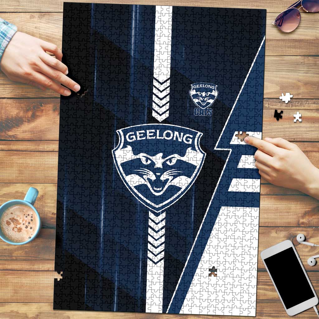 Geelong Cats Puzzle Modern Geometric Sports Graphic Style