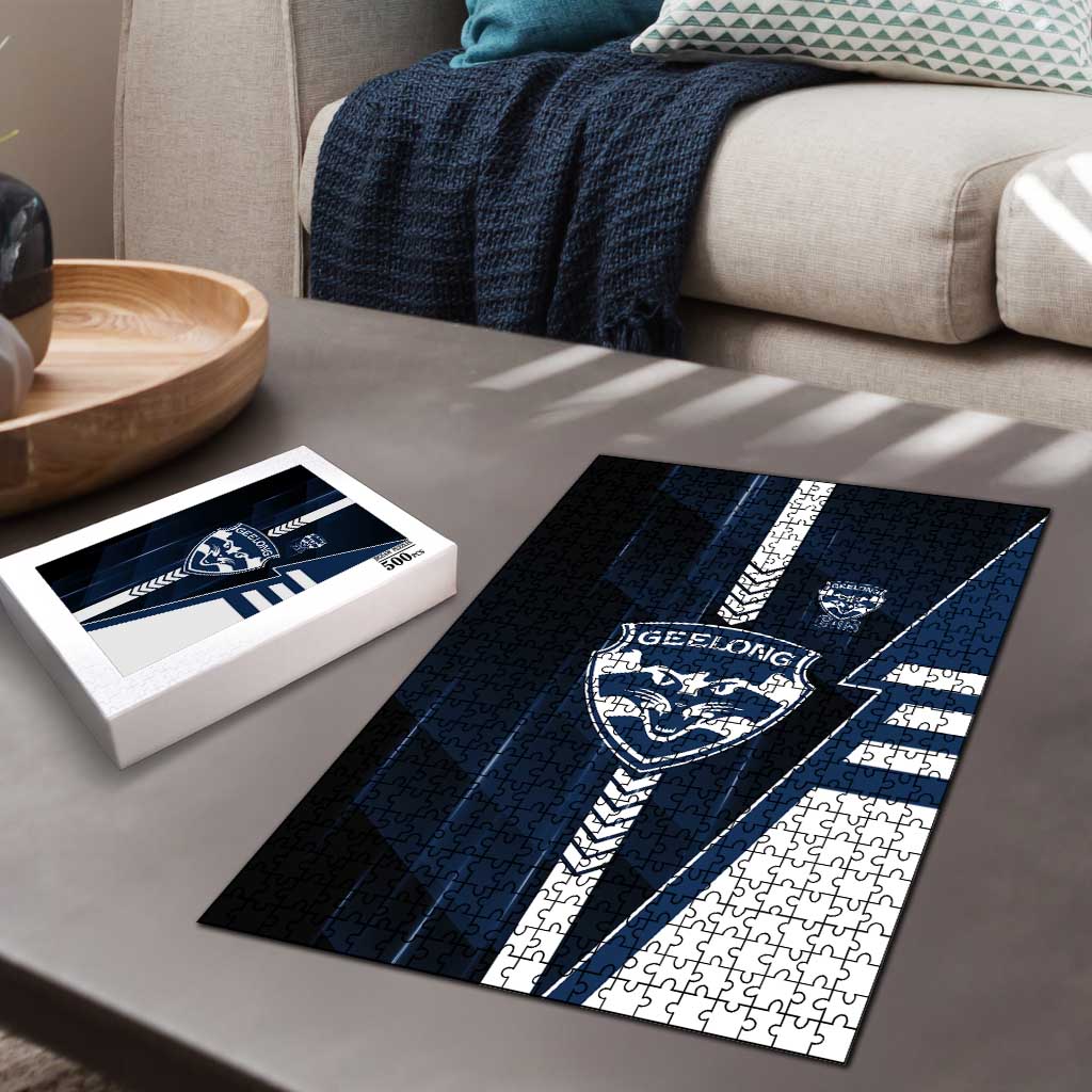Geelong Cats Puzzle Modern Geometric Sports Graphic Style