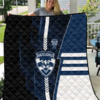 Geelong Cats Quilt Modern Geometric Sports Graphic Style