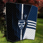 Geelong Cats Quilt Modern Geometric Sports Graphic Style